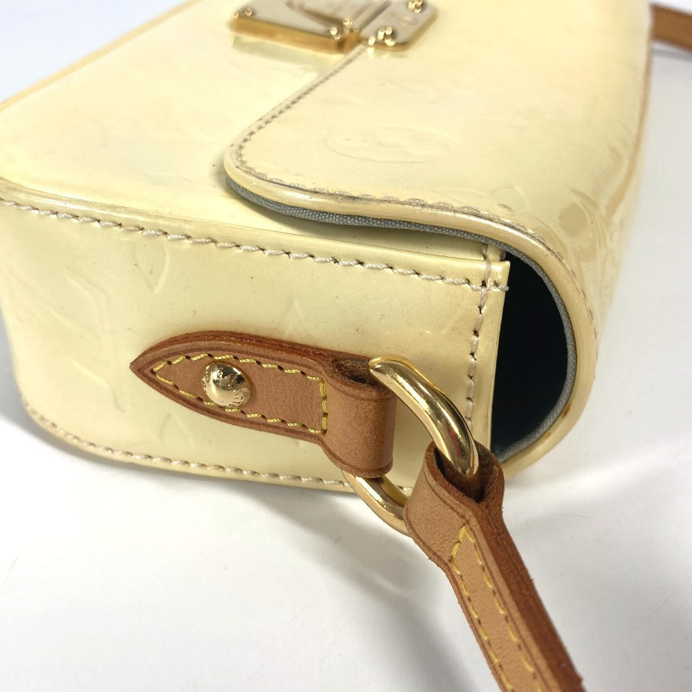 LOUIS VUITTON M91507 モノグラムヴェルニ マリブストリート フラップ カバン 肩掛け ショルダーバッグ モノグラムヴェルニ レディース ペルル ホワイト - brandshop-reference