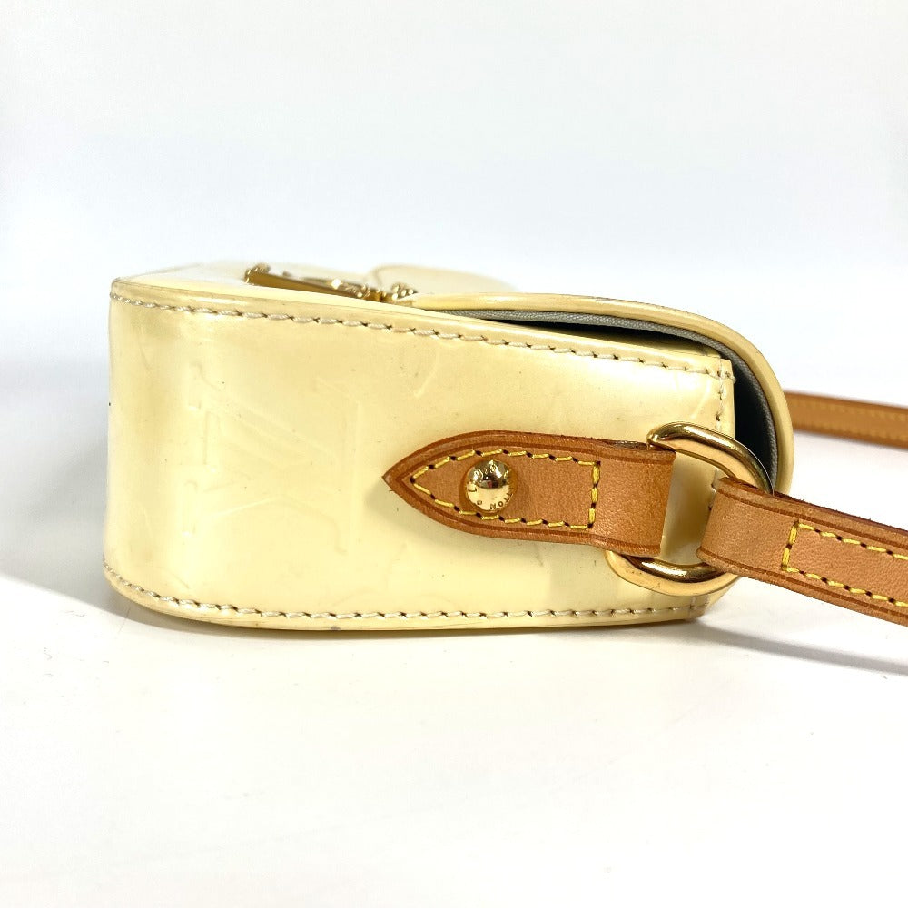 LOUIS VUITTON M91507 モノグラムヴェルニ マリブストリート フラップ カバン 肩掛け ショルダーバッグ モノグラムヴェルニ レディース ペルル ホワイト - brandshop-reference