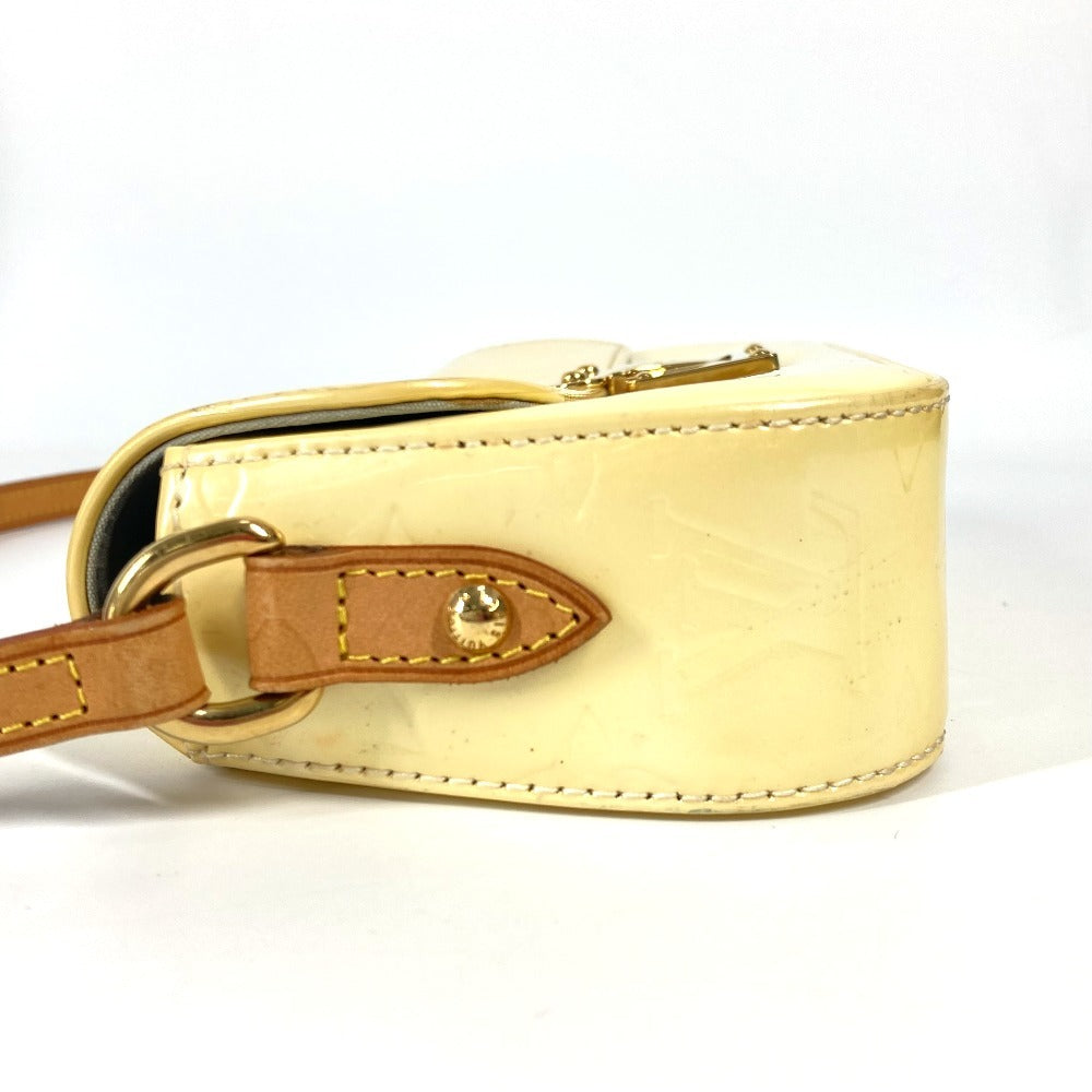 LOUIS VUITTON M91507 モノグラムヴェルニ マリブストリート フラップ カバン 肩掛け ショルダーバッグ モノグラムヴェルニ レディース ペルル ホワイト - brandshop-reference