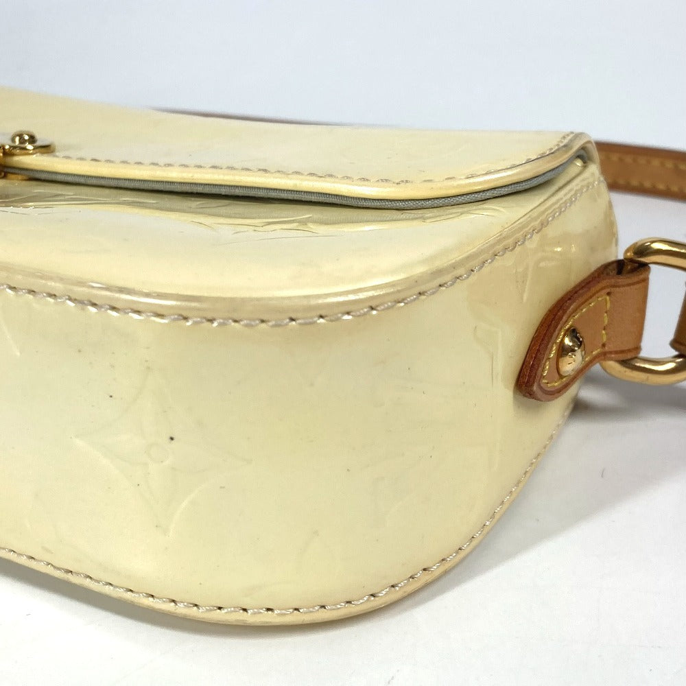 LOUIS VUITTON M91507 モノグラムヴェルニ マリブストリート フラップ カバン 肩掛け ショルダーバッグ モノグラムヴェルニ レディース ペルル ホワイト - brandshop-reference