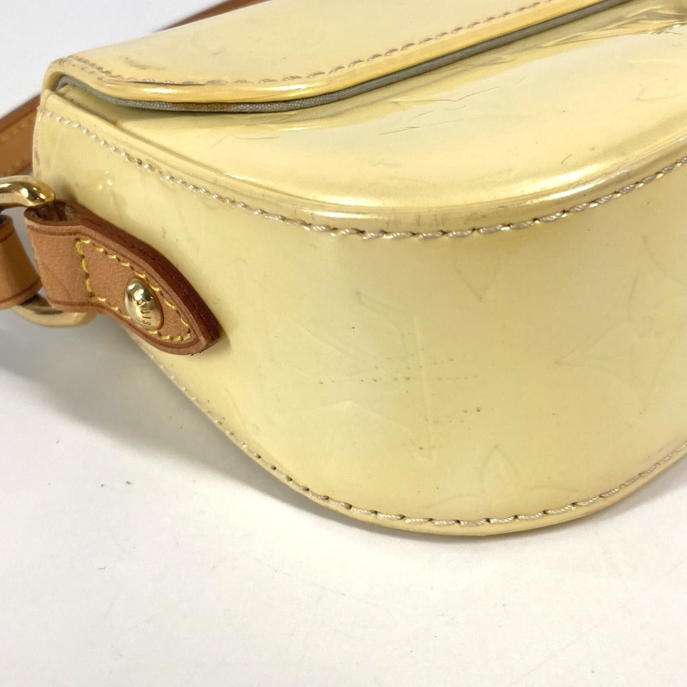 LOUIS VUITTON M91507 モノグラムヴェルニ マリブストリート フラップ カバン 肩掛け ショルダーバッグ モノグラムヴェルニ レディース ペルル ホワイト - brandshop-reference