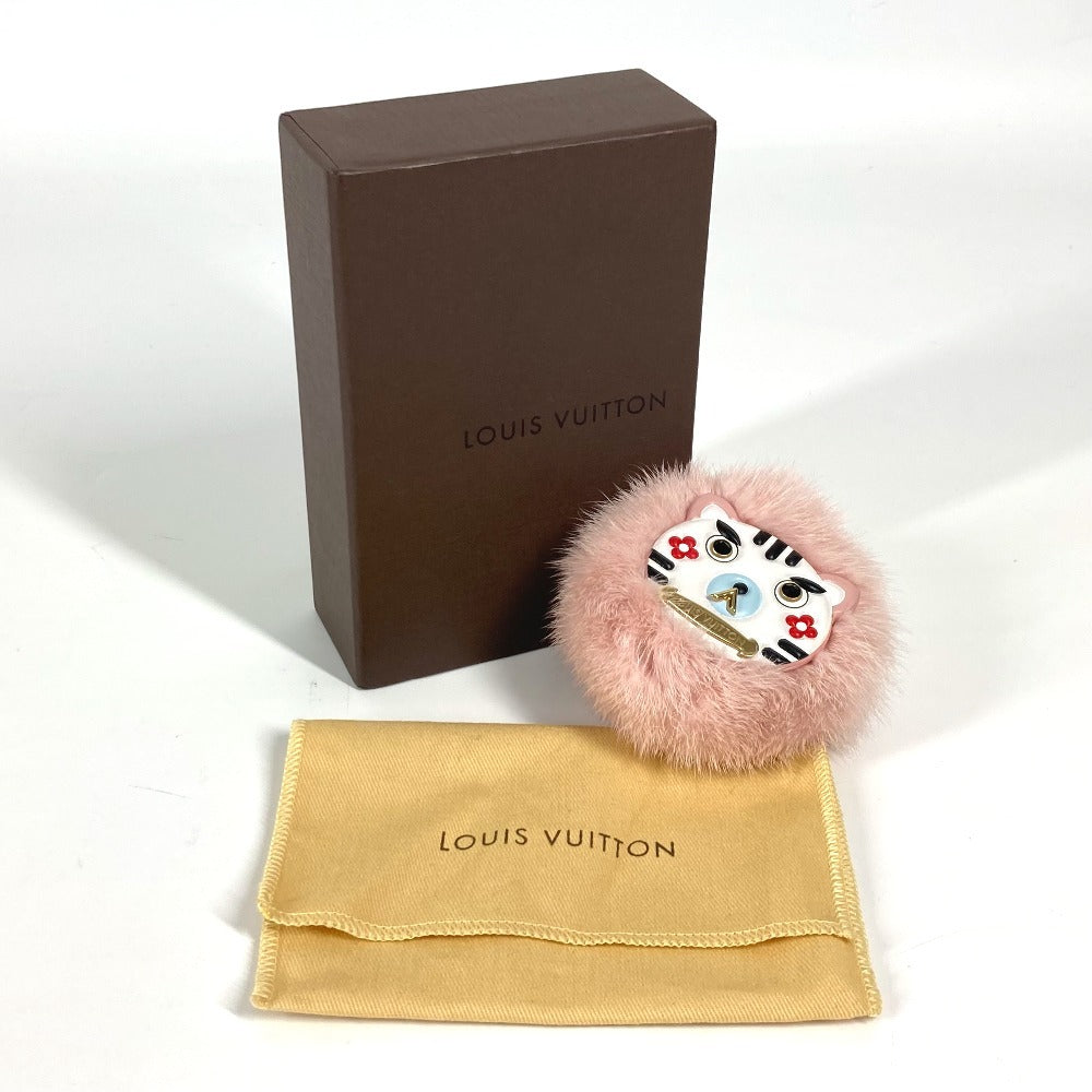 LOUIS VUITTON M68450 ビジューサック・ワイルドファー バッグチャーム キーホルダー ファー レディース ピンク - brandshop-reference
