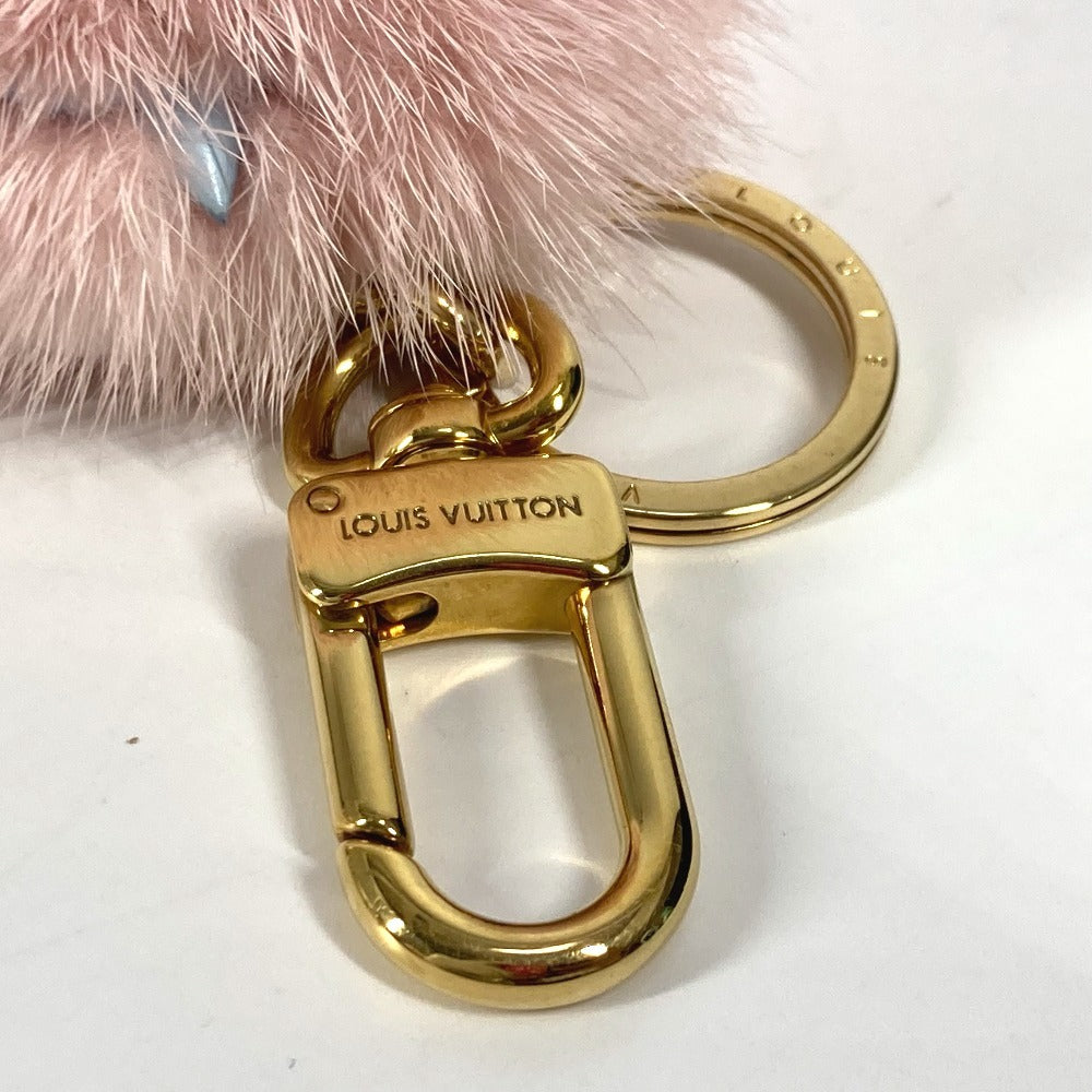 LOUIS VUITTON M68450 ビジューサック・ワイルドファー バッグチャーム キーホルダー ファー レディース ピンク - brandshop-reference