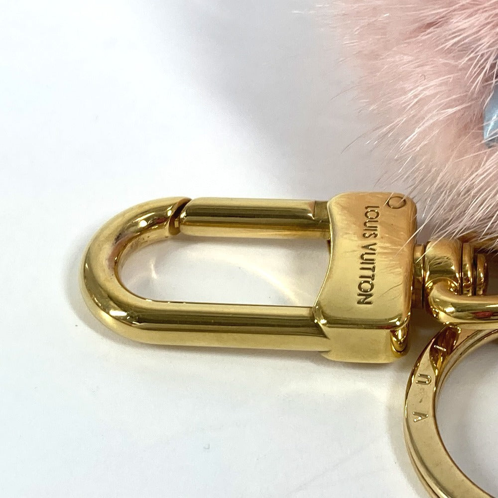 LOUIS VUITTON M68450 ビジューサック・ワイルドファー バッグチャーム キーホルダー ファー レディース ピンク - brandshop-reference