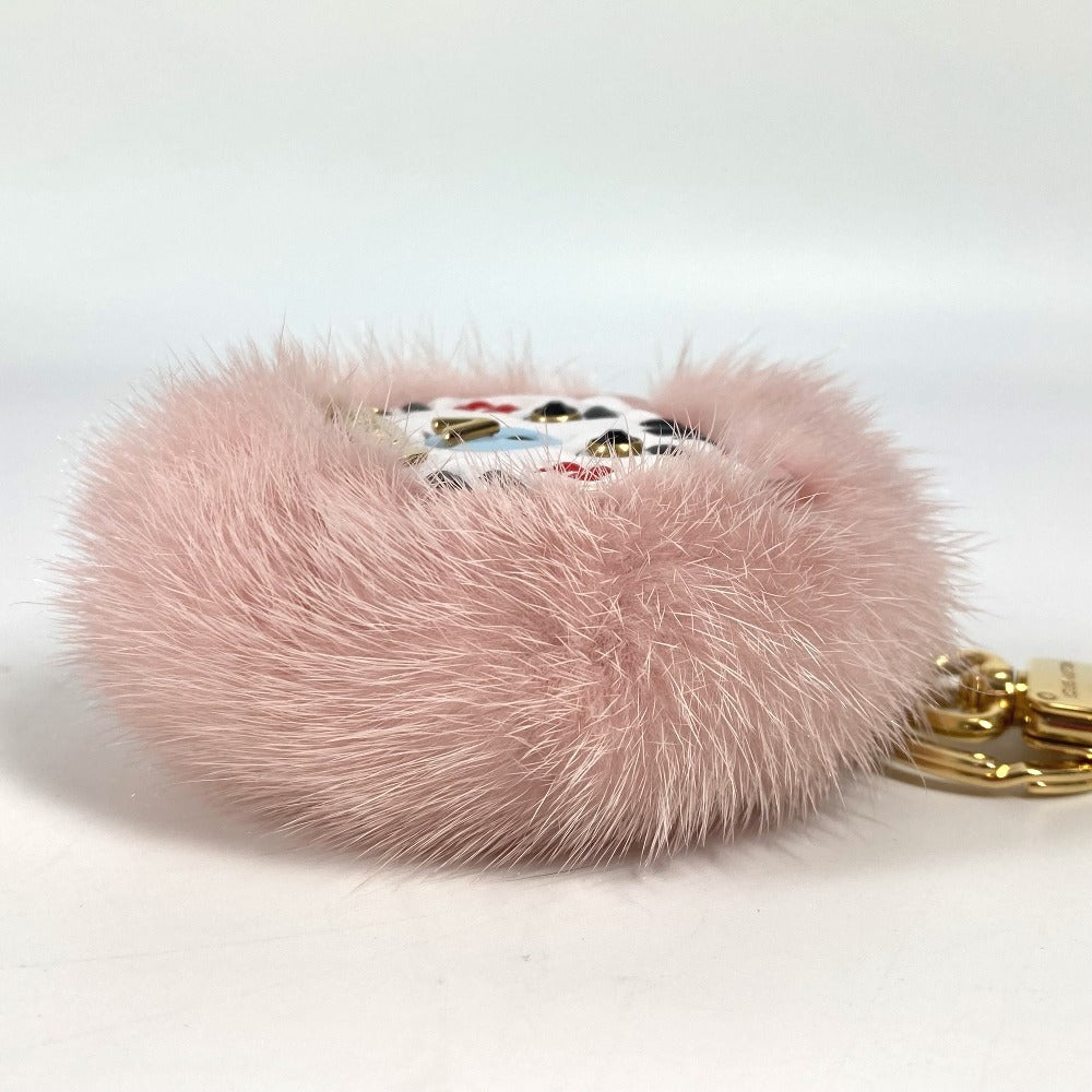 LOUIS VUITTON M68450 ビジューサック・ワイルドファー バッグチャーム キーホルダー ファー レディース ピンク - brandshop-reference