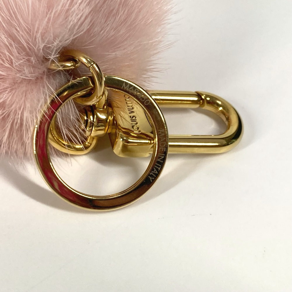 LOUIS VUITTON M68450 ビジューサック・ワイルドファー バッグチャーム キーホルダー ファー レディース ピンク - brandshop-reference