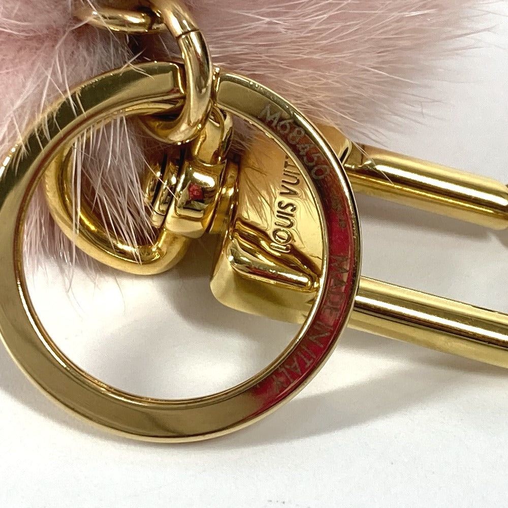 LOUIS VUITTON M68450 ビジューサック・ワイルドファー バッグチャーム キーホルダー ファー レディース ピンク - brandshop-reference