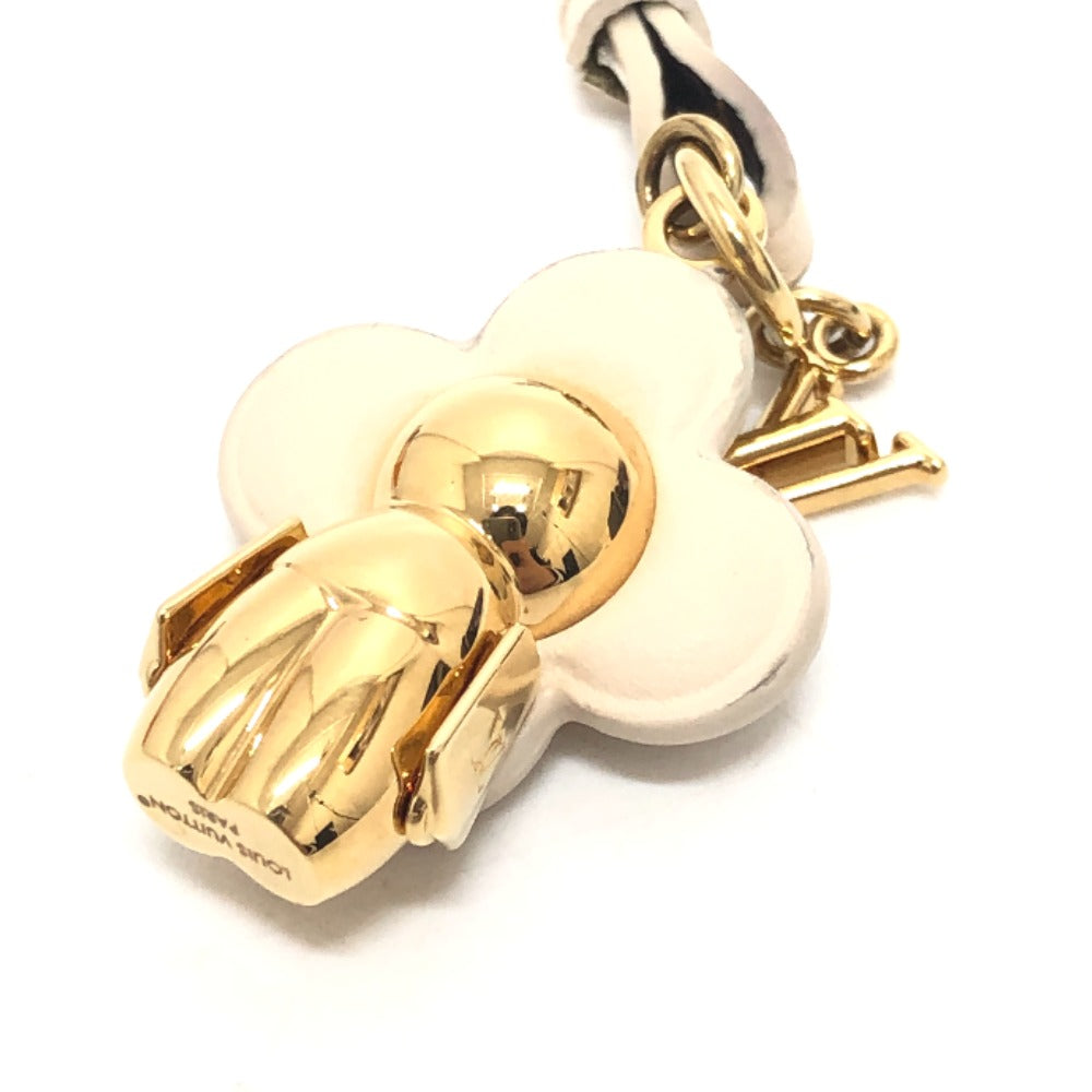 LOUIS VUITTON M02204 バッグチャーム・ミニ ヴィヴィエンヌ ネックストラップ アクセサリー ストラップ キーホルダー GP/レザー レディース ホワイト - brandshop-reference