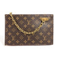LOUIS VUITTON M55646 モノグラム チェーンクラッチ カバン ポーチ バッグ チェーン クラッチバッグ モノグラムキャンバス ユニセックス ブラウン - brandshop-reference