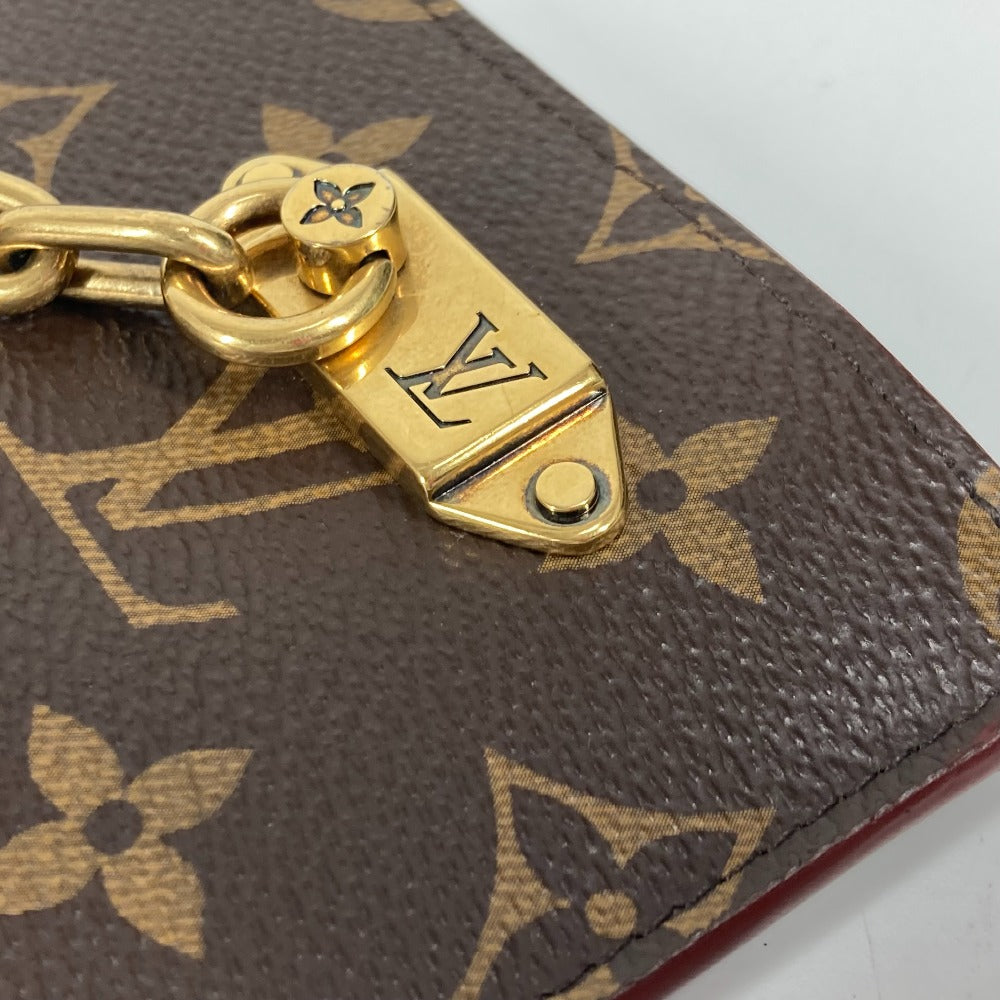 LOUIS VUITTON M55646 モノグラム チェーンクラッチ カバン ポーチ バッグ チェーン クラッチバッグ モノグラムキャンバス ユニセックス ブラウン - brandshop-reference