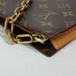 LOUIS VUITTON M55646 モノグラム チェーンクラッチ カバン ポーチ バッグ チェーン クラッチバッグ モノグラムキャンバス ユニセックス ブラウン - brandshop-reference