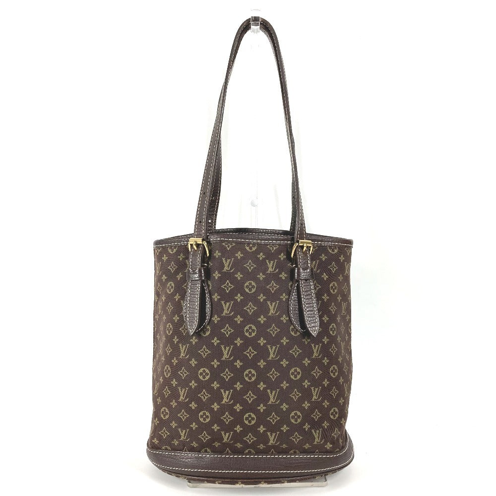 LOUIS VUITTON M95226 Monogram Mini Bucket PM Handbag Bag Shoulder Bucket Shoulder Bag Monogram Mini Canvas Ladies Fuzan Brown