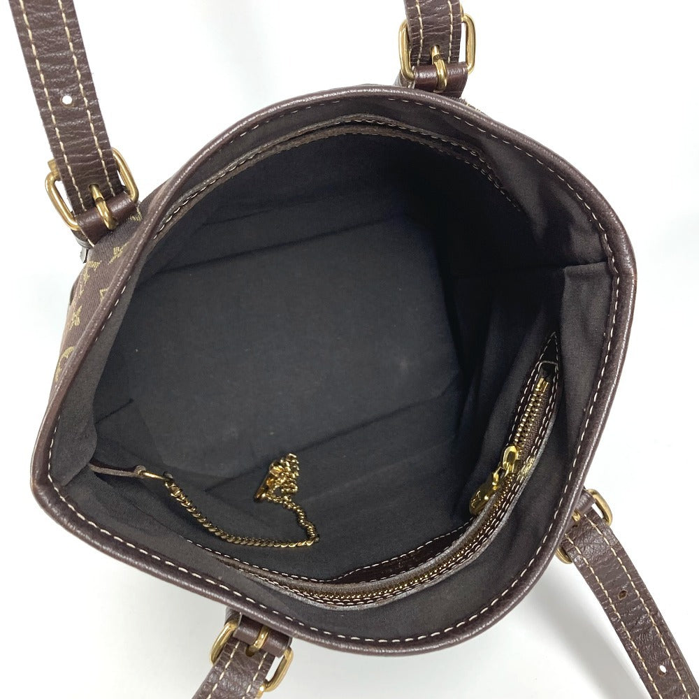 LOUIS VUITTON M95226 Monogram Mini Bucket PM Handbag Bag Shoulder Bucket Shoulder Bag Monogram Mini Canvas Ladies Fuzan Brown