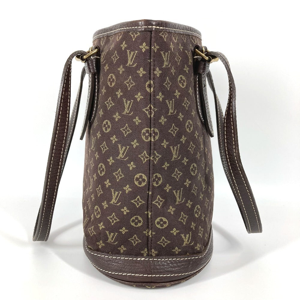 LOUIS VUITTON M95226 Monogram Mini Bucket PM Handbag Bag Shoulder Bucket Shoulder Bag Monogram Mini Canvas Ladies Fuzan Brown