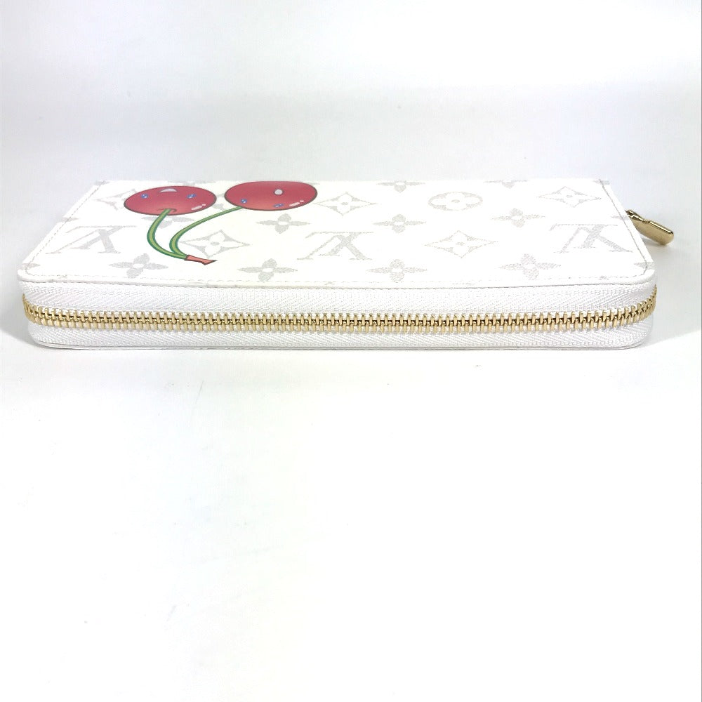 LOUIS VUITTON M14240 村上隆コラボ モノグラム LV × TM ジッピー・ウォレット ロングウォレット ラウンドファスナー 長財布 モノグラムキャンバス ユニセックス ホワイト - brandshop-reference