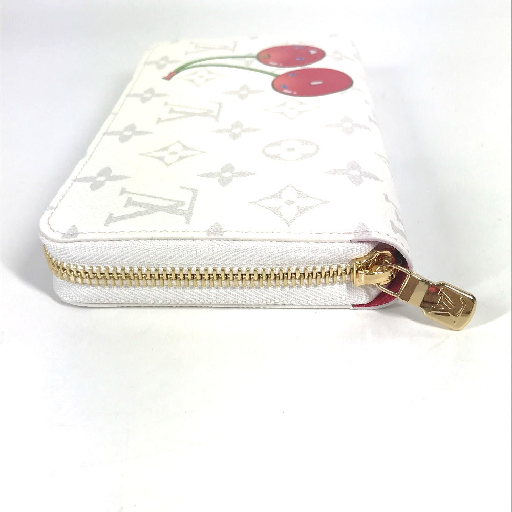 LOUIS VUITTON M14240 村上隆コラボ モノグラム LV × TM ジッピー・ウォレット ロングウォレット ラウンドファスナー 長財布 モノグラムキャンバス ユニセックス ホワイト - brandshop-reference