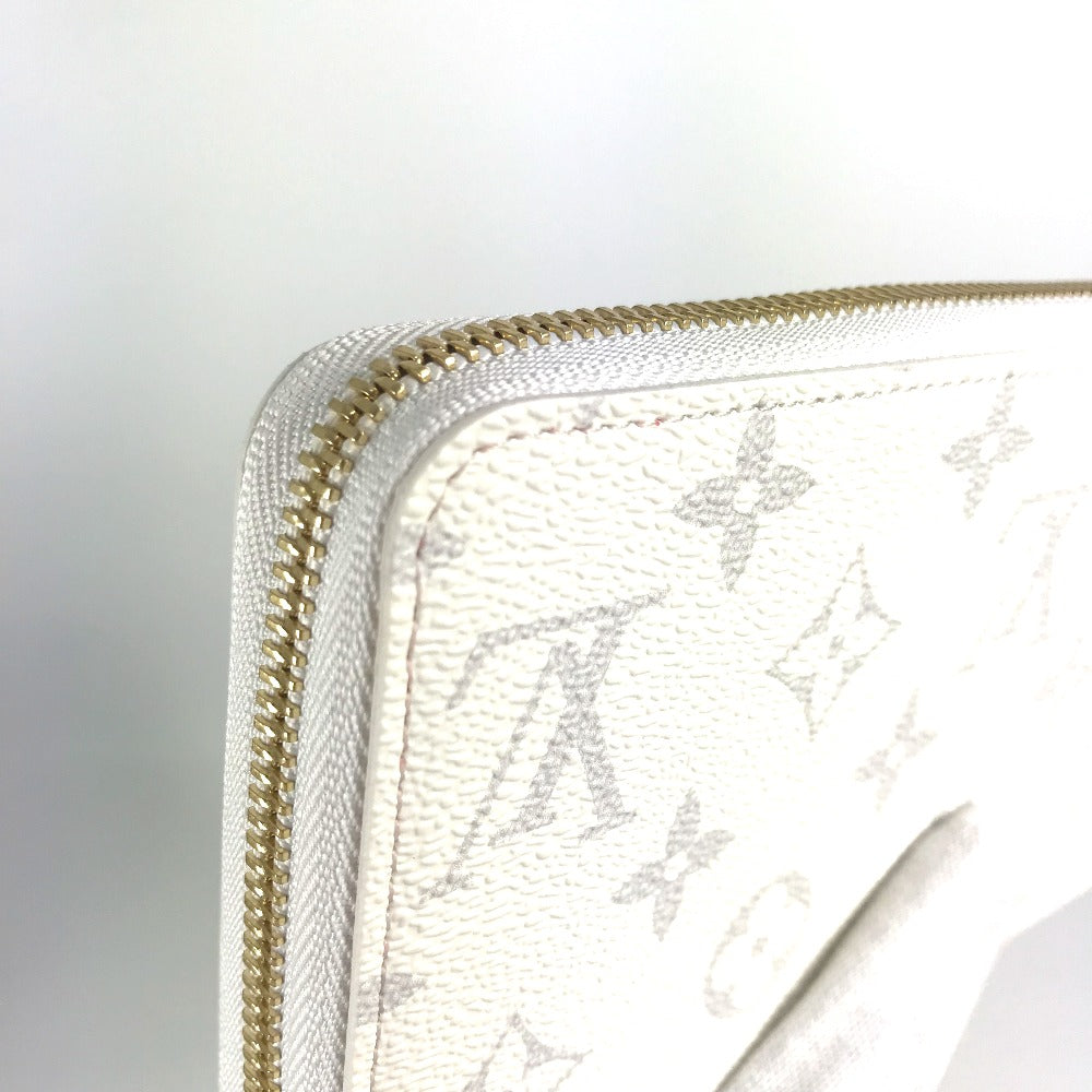 LOUIS VUITTON M14240 村上隆コラボ モノグラム LV × TM ジッピー・ウォレット ロングウォレット ラウンドファスナー 長財布 モノグラムキャンバス ユニセックス ホワイト - brandshop-reference