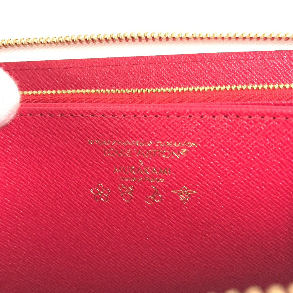 LOUIS VUITTON M14240 村上隆コラボ モノグラム LV × TM ジッピー・ウォレット ロングウォレット ラウンドファスナー 長財布 モノグラムキャンバス ユニセックス ホワイト - brandshop-reference