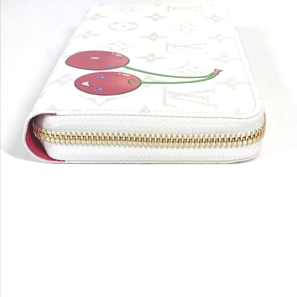 LOUIS VUITTON M14240 村上隆コラボ モノグラム LV × TM ジッピー・ウォレット ロングウォレット ラウンドファスナー 長財布 モノグラムキャンバス ユニセックス ホワイト - brandshop-reference