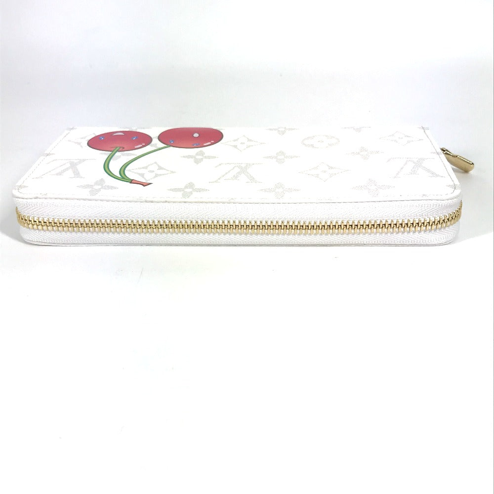 LOUIS VUITTON M14240 村上隆コラボ モノグラム LV × TM ジッピー・ウォレット ロングウォレット ラウンドファスナー 長財布 モノグラムキャンバス ユニセックス ホワイト - brandshop-reference