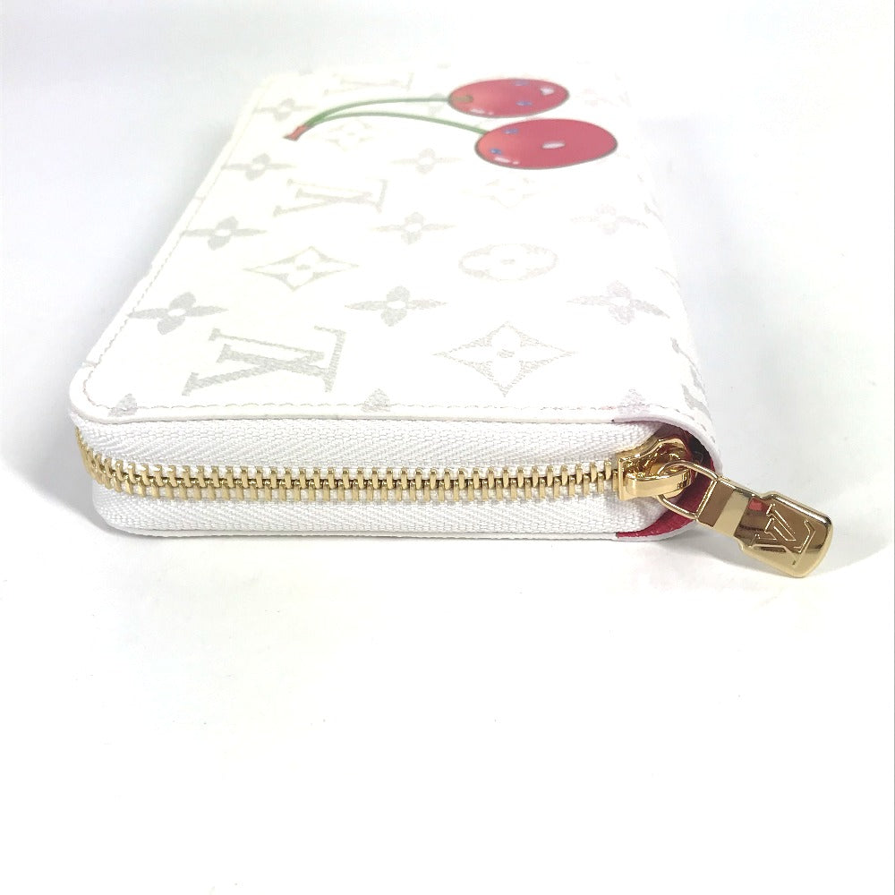 LOUIS VUITTON M14240 村上隆コラボ モノグラム LV × TM ジッピー・ウォレット ロングウォレット ラウンドファスナー 長財布 モノグラムキャンバス ユニセックス ホワイト - brandshop-reference