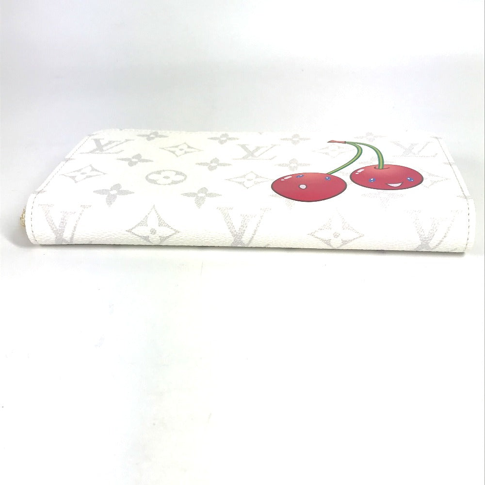 LOUIS VUITTON M14240 村上隆コラボ モノグラム LV × TM ジッピー・ウォレット ロングウォレット ラウンドファスナー 長財布 モノグラムキャンバス ユニセックス ホワイト - brandshop-reference