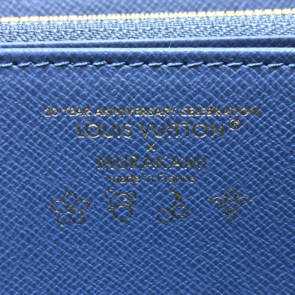 LOUIS VUITTON M23161 村上隆コラボ モノグラムデニム LV × TM ジッピー・ウォレット 財布 ウォレット サクランボ チェリー 長財布 ユニセックス ブルー - brandshop-reference