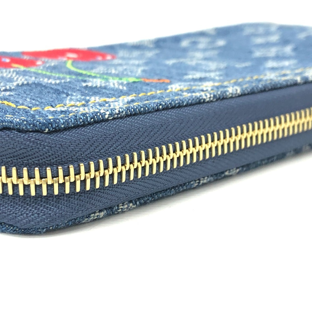 LOUIS VUITTON M23161 村上隆コラボ モノグラムデニム LV × TM ジッピー・ウォレット 財布 ウォレット サクランボ チェリー 長財布 ユニセックス ブルー - brandshop-reference
