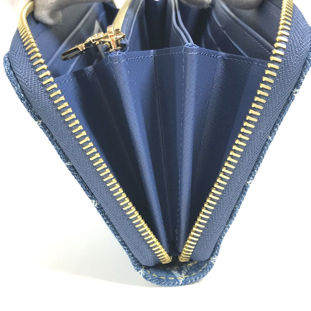 LOUIS VUITTON M23161 村上隆コラボ モノグラムデニム LV × TM ジッピー・ウォレット ロングウォレット ラウンドファスナー 長財布 ユニセックス ブルー - brandshop-reference