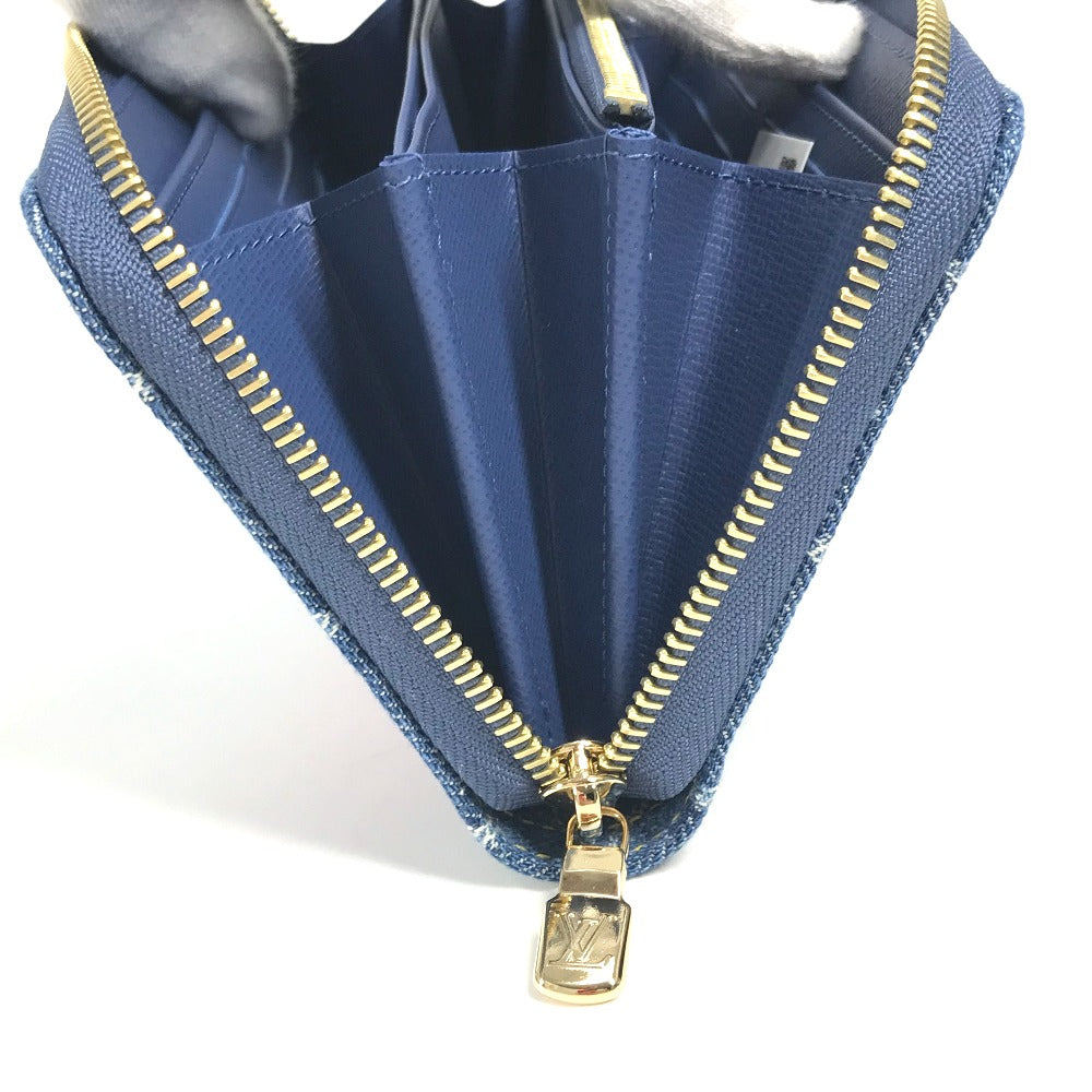 LOUIS VUITTON M23161 村上隆コラボ モノグラムデニム LV × TM ジッピー・ウォレット ロングウォレット ラウンドファスナー 長財布 ユニセックス ブルー - brandshop-reference