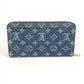LOUIS VUITTON M23161 村上隆コラボ モノグラムデニム LV × TM ジッピー・ウォレット ロングウォレット ラウンドファスナー 長財布 ユニセックス ブルー - brandshop-reference