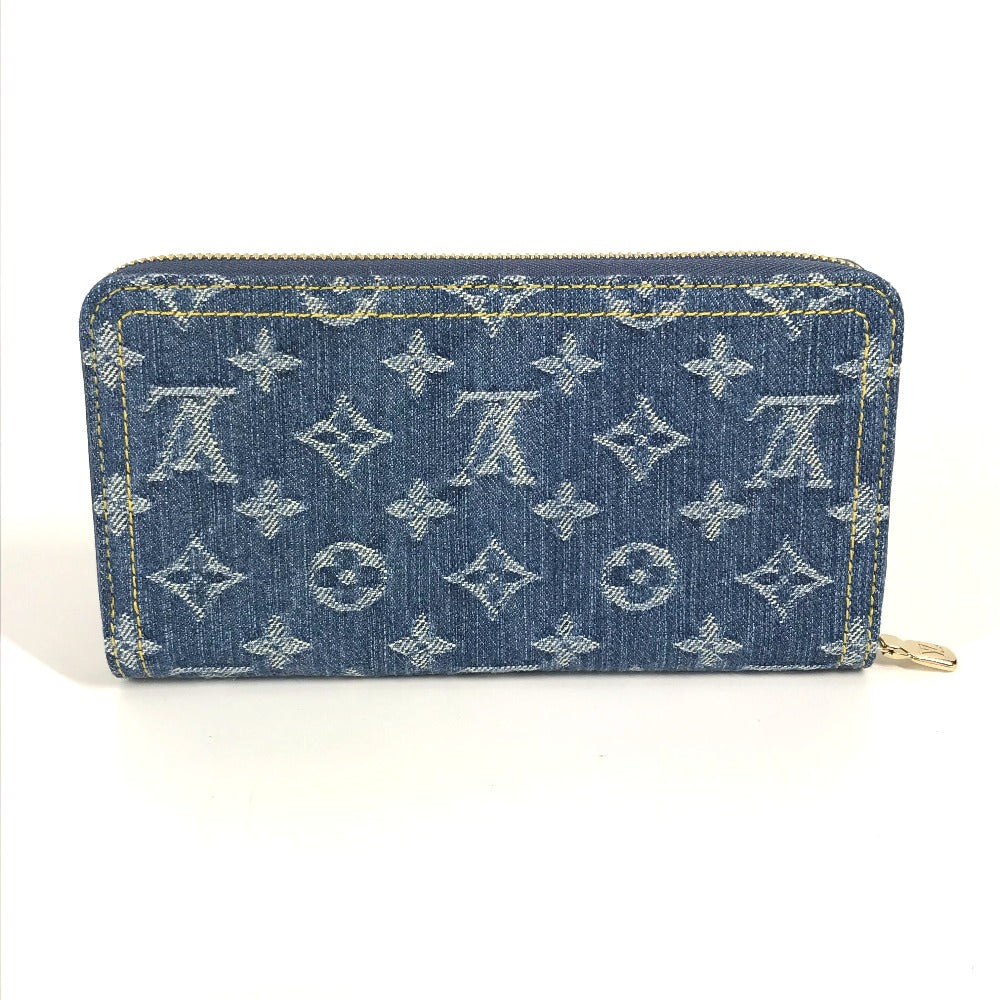 LOUIS VUITTON M23161 村上隆コラボ モノグラムデニム LV × TM ジッピー・ウォレット ロングウォレット ラウンドファスナー 長財布 ユニセックス ブルー - brandshop-reference
