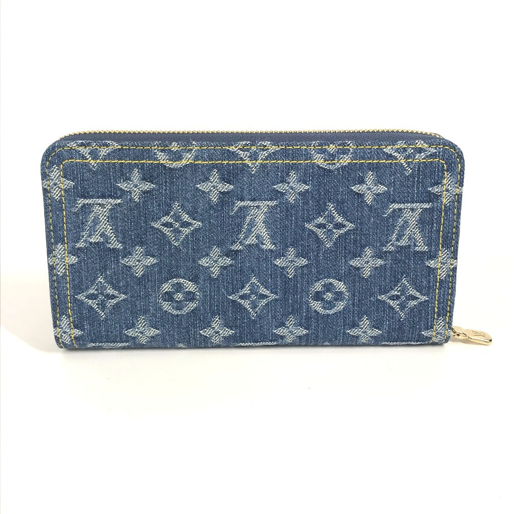 LOUIS VUITTON M23161 村上隆コラボ モノグラムデニム LV × TM ジッピー・ウォレット ロングウォレット ラウンドファスナー 長財布 デニム ユニセックス ブルー - brandshop-reference