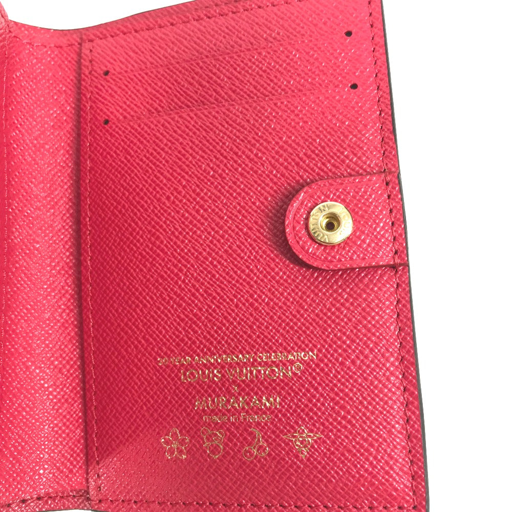 LOUIS VUITTON M13420 村上隆コラボ モノグラム LV × TM ポルトフォイユ・リサ コンパクトウォレット 2つ折り財布 モノグラムキャンバス ユニセックス ブラウン - brandshop-reference