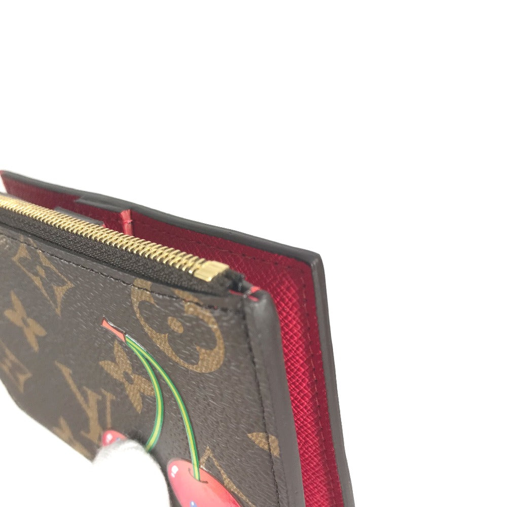 LOUIS VUITTON M13420 村上隆コラボ モノグラム LV × TM ポルトフォイユ・リサ コンパクトウォレット 2つ折り財布 モノグラムキャンバス ユニセックス ブラウン - brandshop-reference