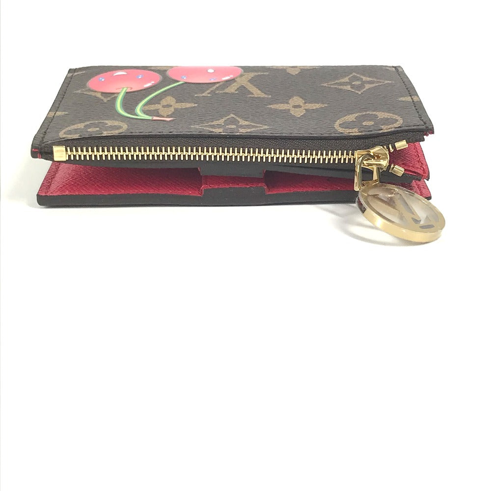 LOUIS VUITTON M13420 村上隆コラボ モノグラム LV × TM ポルトフォイユ・リサ コンパクトウォレット 2つ折り財布 モノグラムキャンバス ユニセックス ブラウン - brandshop-reference