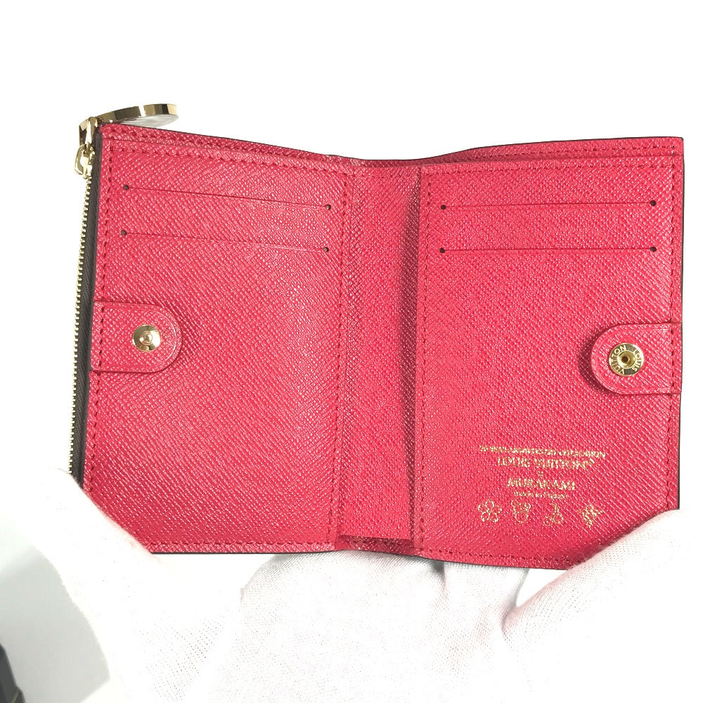 LOUIS VUITTON M13420 村上隆コラボ モノグラム LV × TM ポルトフォイユ・リサ コンパクトウォレット 2つ折り財布 モノグラムキャンバス ユニセックス ブラウン - brandshop-reference