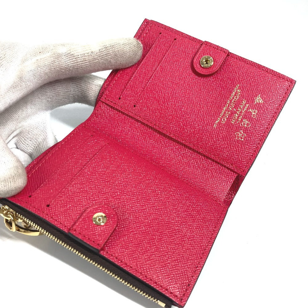 LOUIS VUITTON M13420 Takashi Murakami Collaboration Monogram LV × TM Portefeuille Lisa Cherry Cherry Compact Wallet Bifold Wallet Monogram Canvas Women's Brown