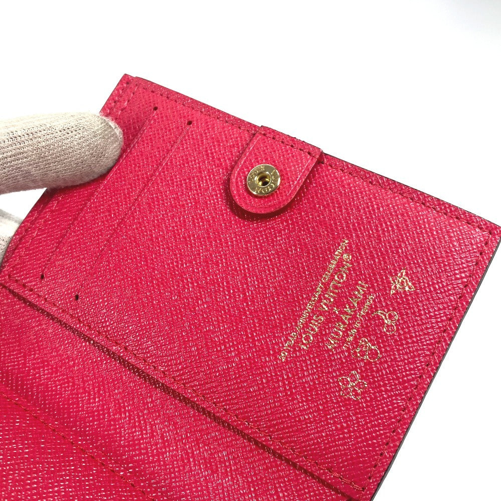 LOUIS VUITTON M13420 Takashi Murakami Collaboration Monogram LV × TM Portefeuille Lisa Cherry Cherry Compact Wallet Bifold Wallet Monogram Canvas Women's Brown