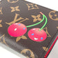 LOUIS VUITTON M13420 Takashi Murakami Collaboration Monogram LV × TM Portefeuille Lisa Cherry Cherry Compact Wallet Bifold Wallet Monogram Canvas Women's Brown