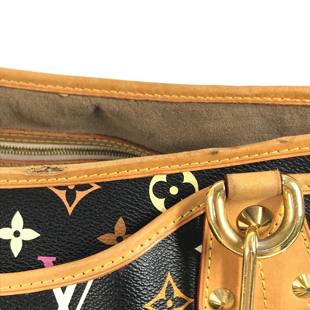 LOUIS VUITTON M40304 モノグラム マルチカラー アニーGM 肩掛け カバン トートバッグ Wチェーン リボン ショルダーバッグ モノグラムマルチカラーキャンバス レディース ノワール ブラック - brandshop-reference