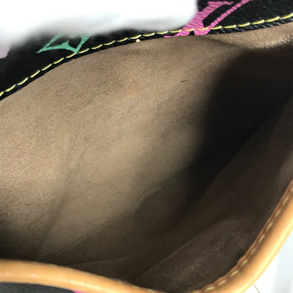 LOUIS VUITTON M40304 モノグラム マルチカラー アニーGM 肩掛け カバン トートバッグ Wチェーン リボン ショルダーバッグ モノグラムマルチカラーキャンバス レディース ノワール ブラック - brandshop-reference