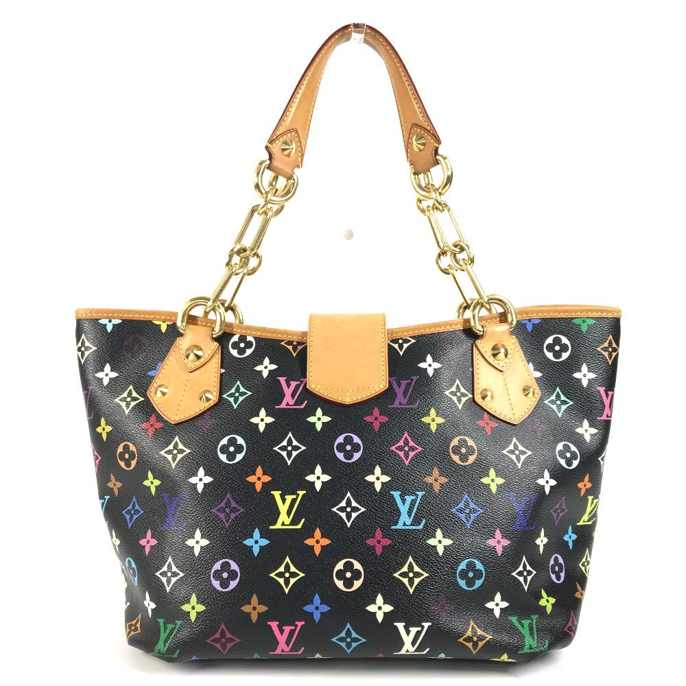 LOUIS VUITTON M40304 モノグラム マルチカラー アニーGM 肩掛け カバン トートバッグ Wチェーン リボン ショルダーバッグ モノグラムマルチカラーキャンバス レディース ノワール ブラック - brandshop-reference