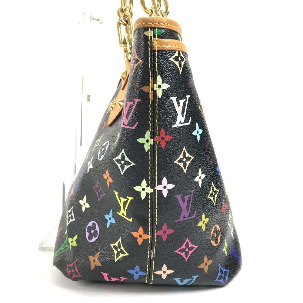 LOUIS VUITTON M40304 モノグラム マルチカラー アニーGM 肩掛け カバン トートバッグ Wチェーン リボン ショルダーバッグ モノグラムマルチカラーキャンバス レディース ノワール ブラック - brandshop-reference
