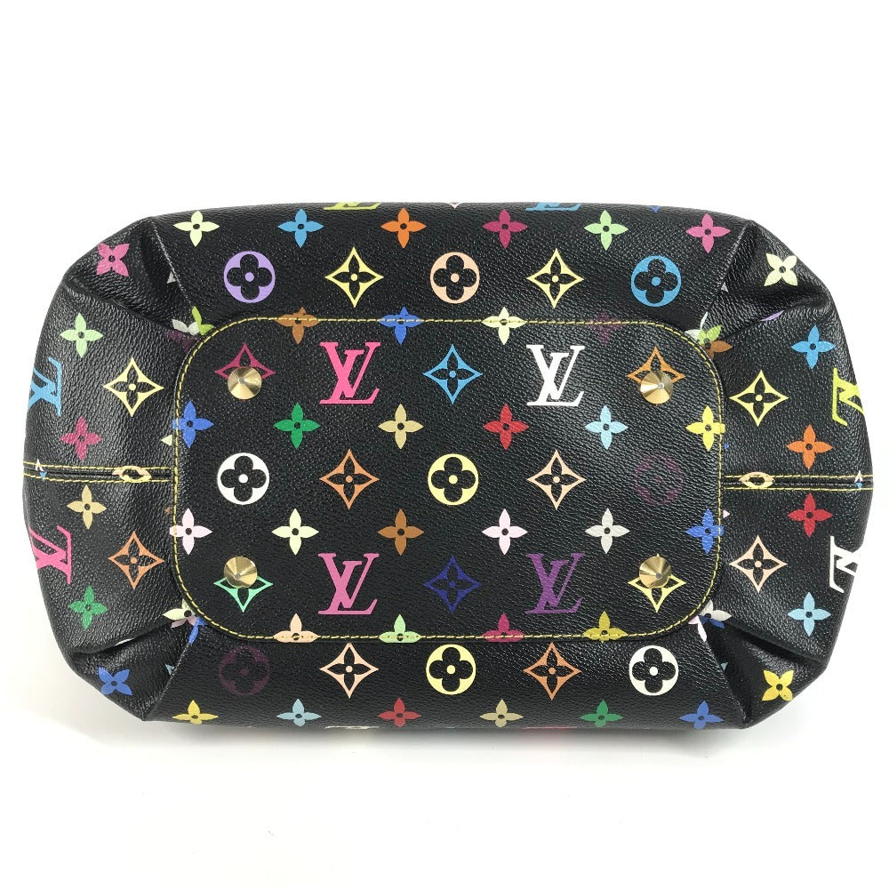 LOUIS VUITTON M40304 モノグラム マルチカラー アニーGM 肩掛け カバン トートバッグ Wチェーン リボン ショルダーバッグ モノグラムマルチカラーキャンバス レディース ノワール ブラック - brandshop-reference