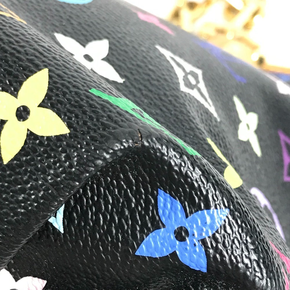LOUIS VUITTON M40304 モノグラム マルチカラー アニーGM 肩掛け カバン トートバッグ Wチェーン リボン ショルダーバッグ モノグラムマルチカラーキャンバス レディース ノワール ブラック - brandshop-reference
