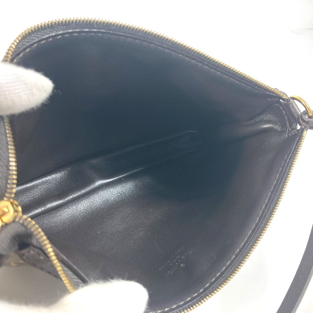 LOUIS VUITTON M95162 モノグラムチャーム ポシェット アクセソワール 肩掛け カバン チェーン柄 ポーチ ショルダーバッグ ビニール レディース ブラウン - brandshop-reference
