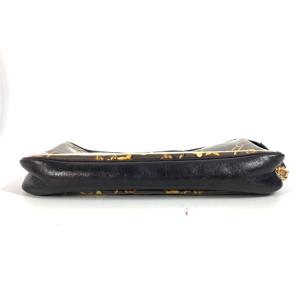 LOUIS VUITTON M95162 モノグラムチャーム ポシェット アクセソワール 肩掛け カバン チェーン柄 ポーチ ショルダーバッグ ビニール レディース ブラウン - brandshop-reference