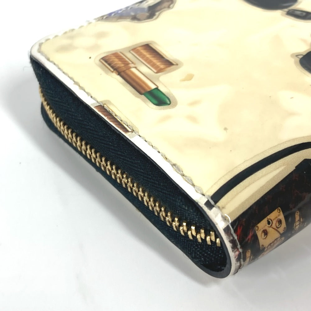 LOUIS VUITTON M50372 ニコラジェスキュール ジッピーコインパース ラウンドファスナー 財布 小銭入れ コインケース パテントレザー レディース ホワイト - brandshop-reference