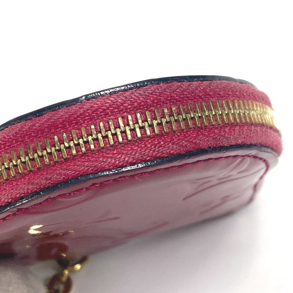 LOUIS VUITTON M90006 モノグラムヴェルニ ポルト モネ・クール 財布 小銭入れ ハート型 チェーン コインケース モノグラムヴェルニ レディース ローズアンディアン パープル - brandshop-reference